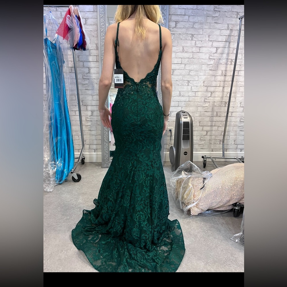 Beautiful green prom or formal dress
